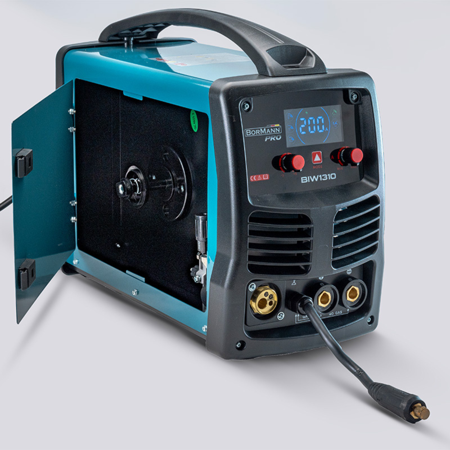 BORMANN Pro  Saldatrice MIG/MMA 200A, Gas/No Gas, 1/3/5Kg (0,6-1mm) - Cod. BIW1310 - immagine 2