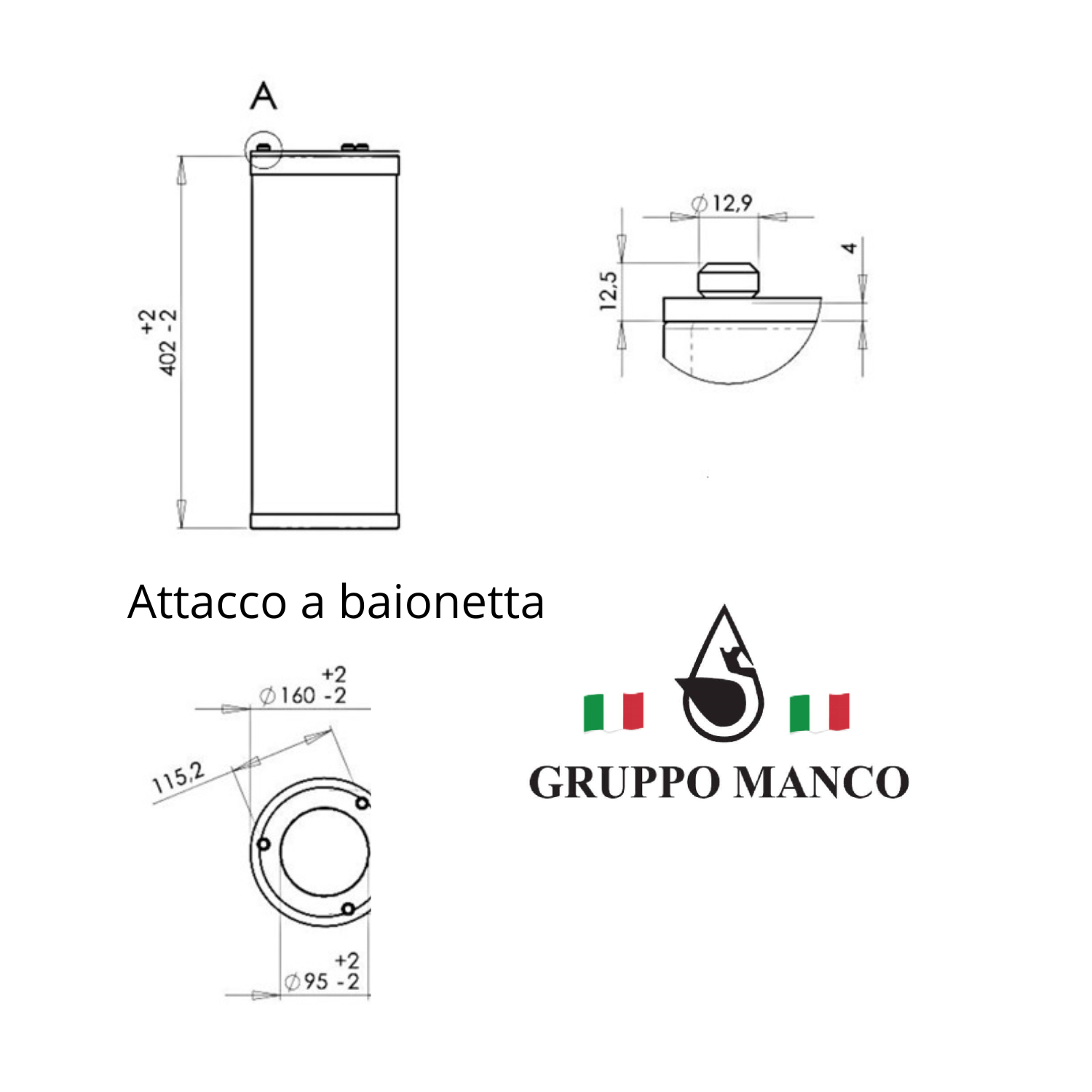 Cartuccia Filtrante Cilindrica per UTA con Carbone Attivo Granulare  Ø160 – Cod. CCAB160/40 - immagine 2